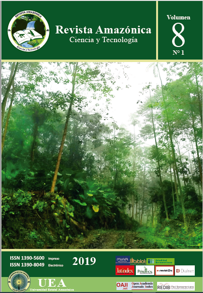 					Ver Vol. 8 Núm. 1 (2019): Revista Amazónica Ciencia y  Tecnología  
				